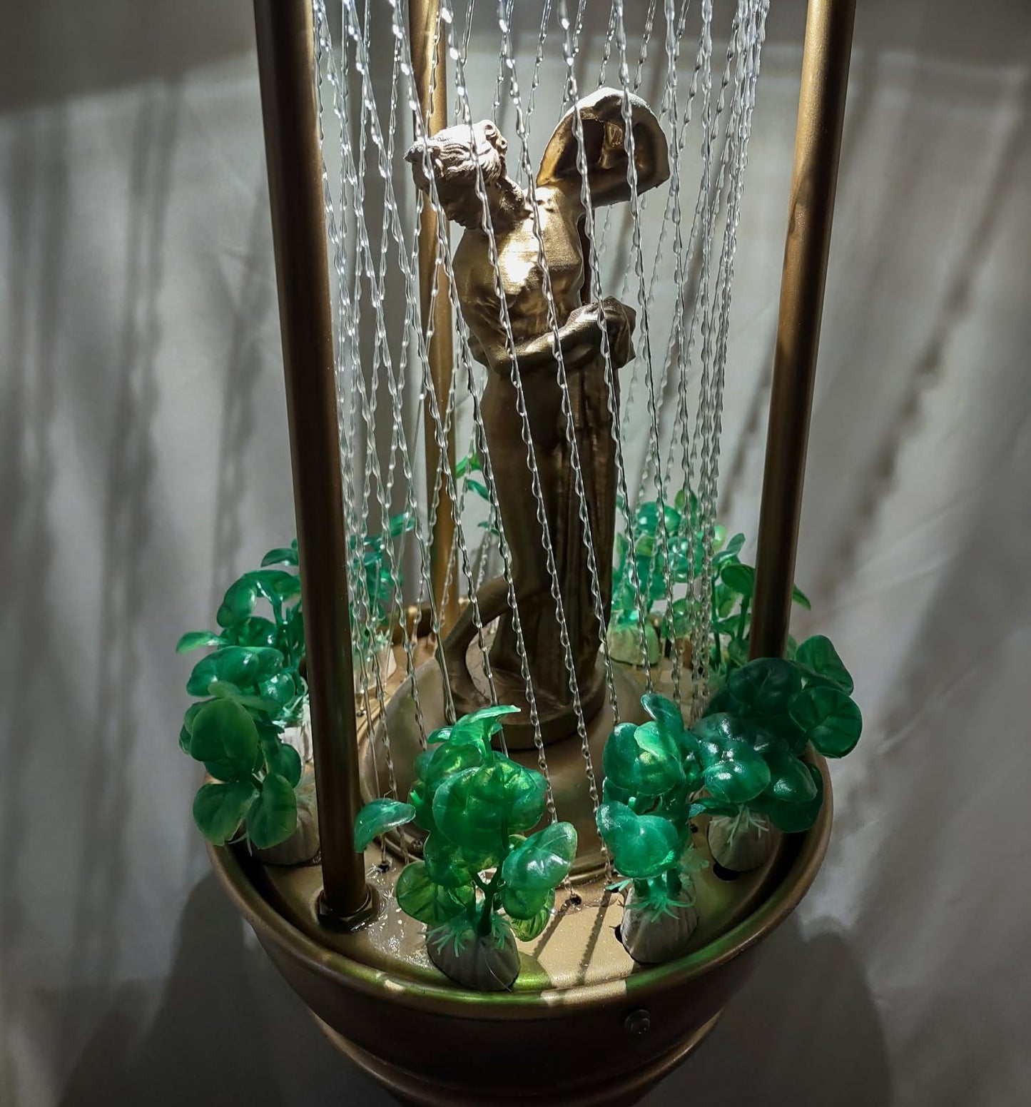 Vintage Hanging Swag Rain Oil Lamp