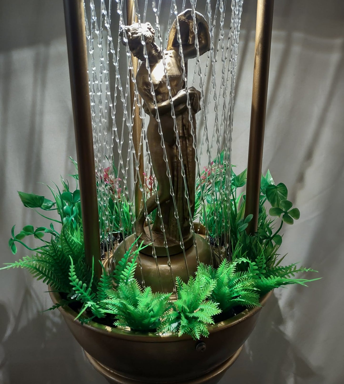 Vintage Hanging Swag Rain Oil Lamp